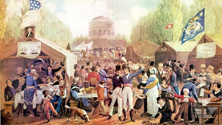 Unabhängigkeitsfeiern in Philadelphia 1819