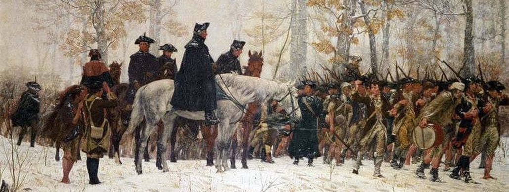 Washingtons Armee auf dem Marsch nach Valley Forge